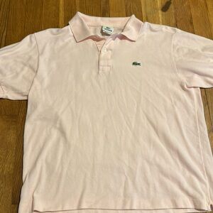 Lacoste polo pink size 5 men’s